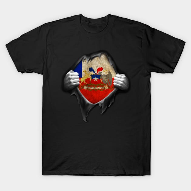 Chile Flag Chilean Roots DNA Pride Gift T-Shirt by nikolayjs